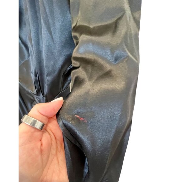 Alessandra Rich Black Silk Mini Dress 46 Embellished NWT - Size 8 - Picture 13 of 15